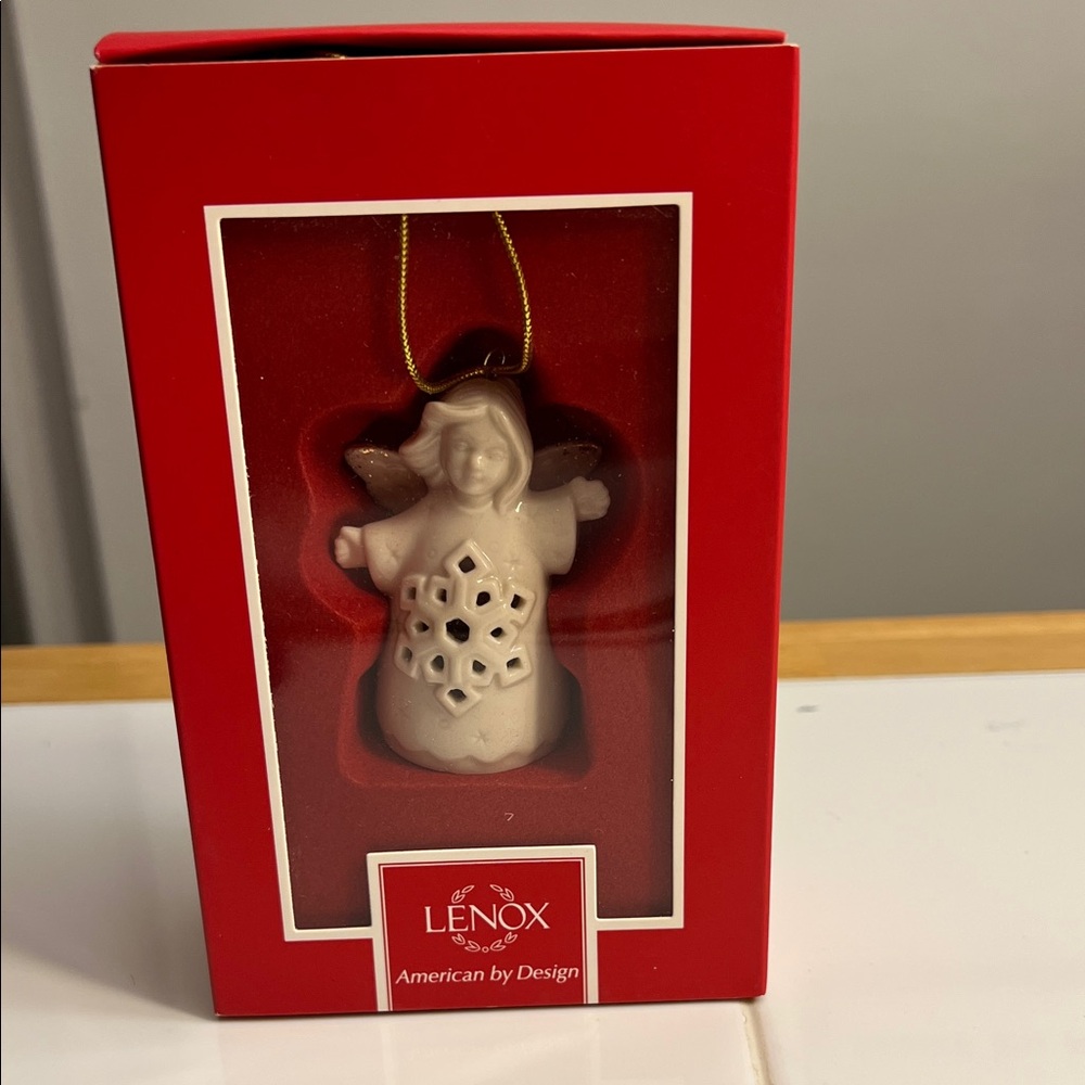 NEW Lenox Angel Wishes Snowflake Bell Ornament